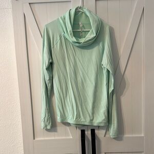 Mint Green Cowl Neck Long Sleeve Lululemon Top